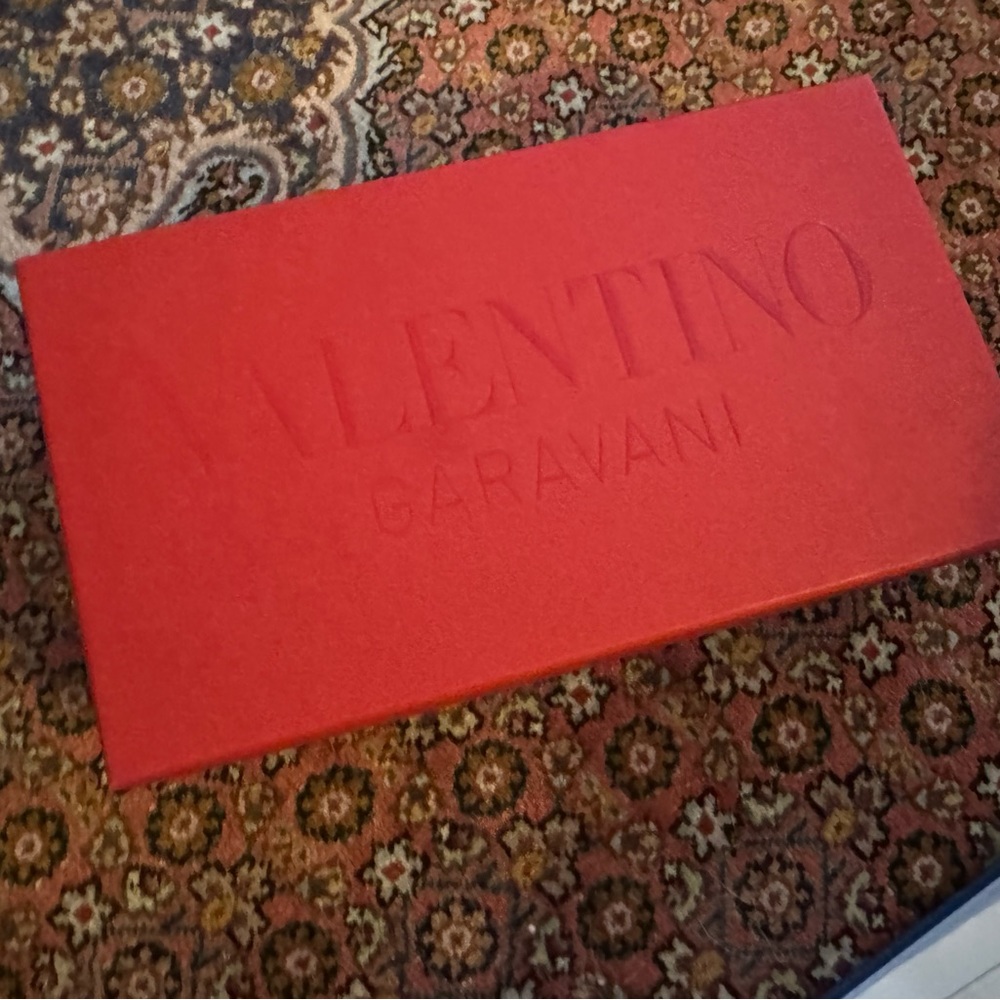 Valentino Wallet Red Gift Box with Dust Bag and cards